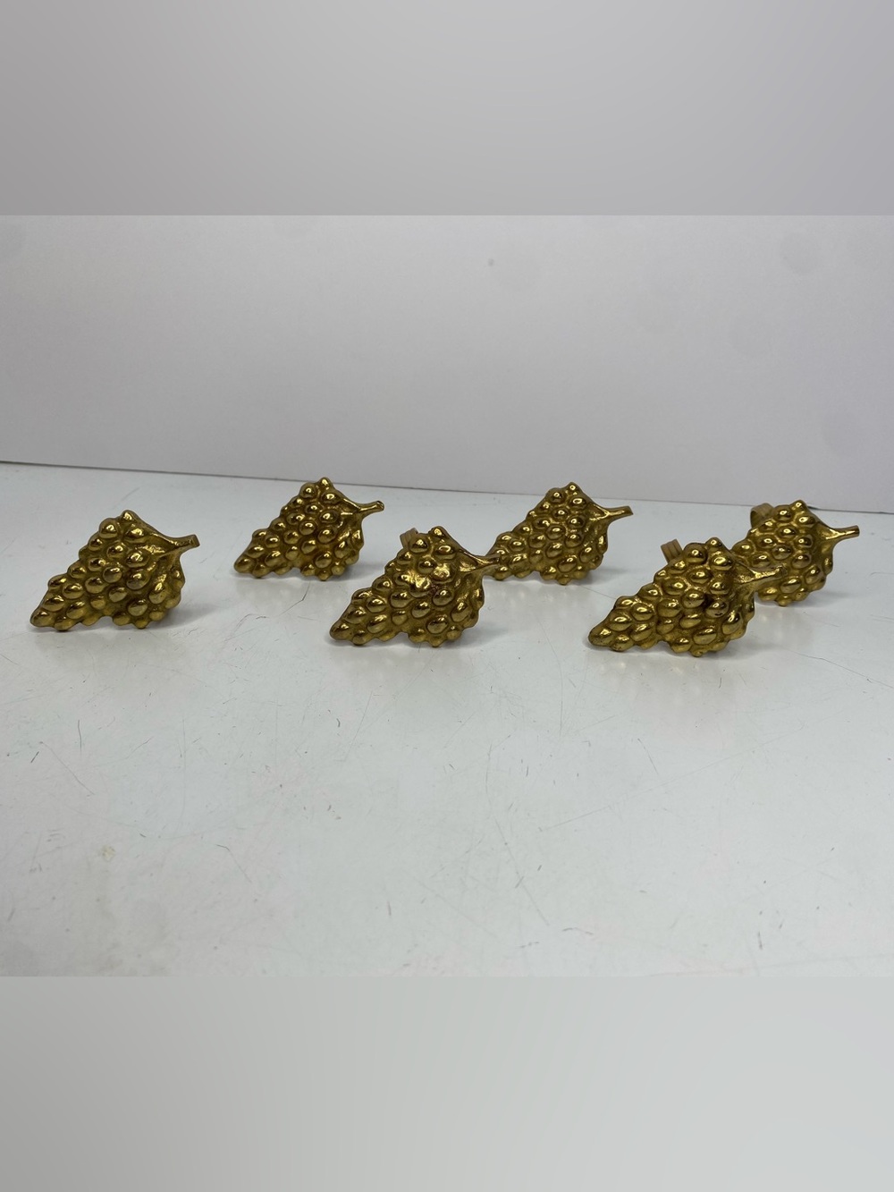 Grape Cluster Napkin Rings Set of 6 Vintage Vineyard Table Decor